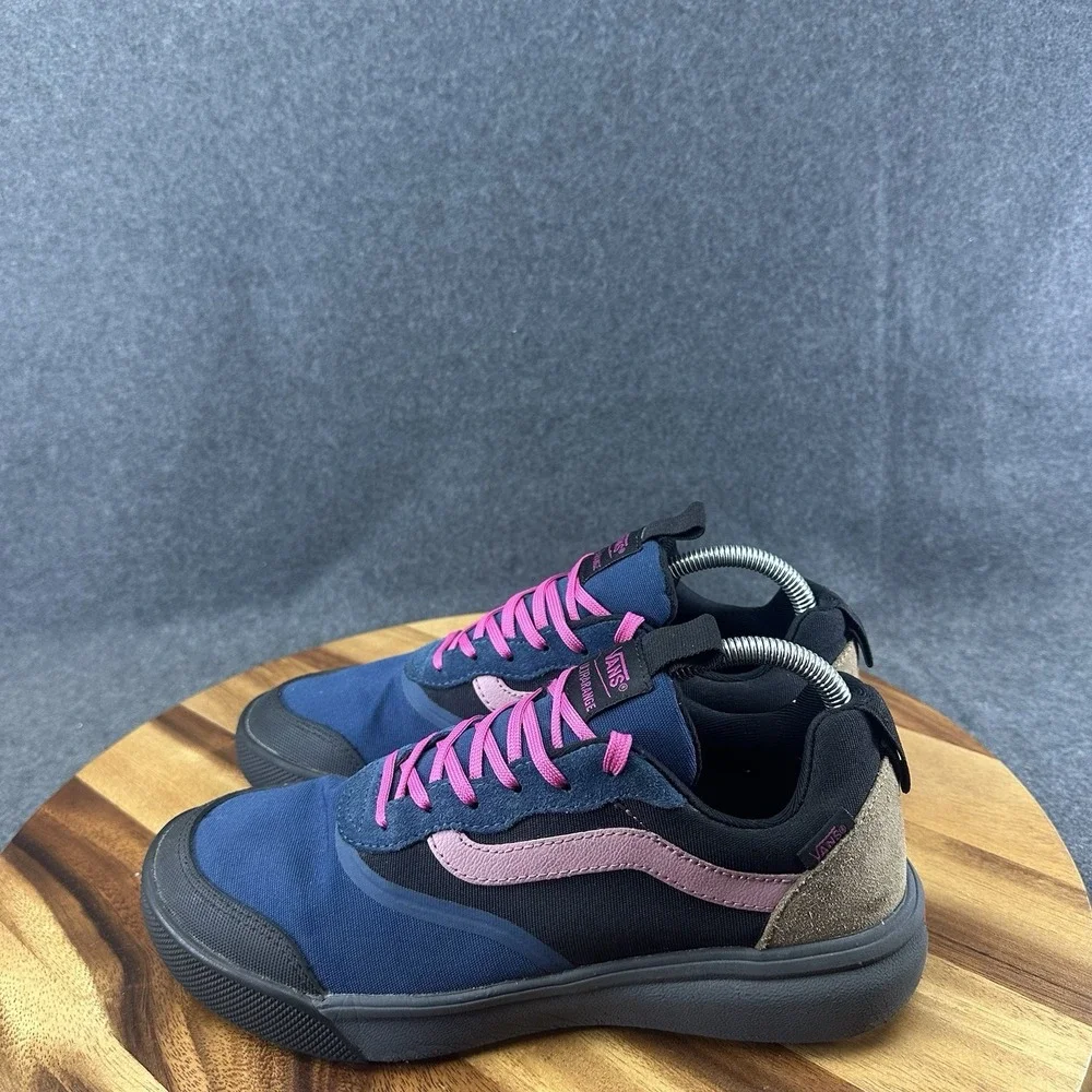 VANS UltraRange Gibraltar Sea Blue Ebony Black Pink Mens Skate Shoes Size 8